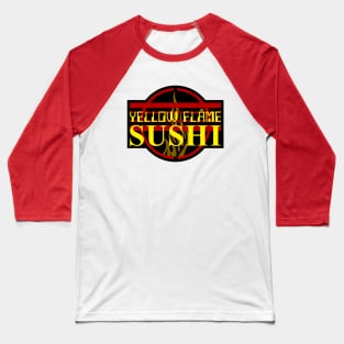 Yellow Flame Sushi Baseball T-Shirt